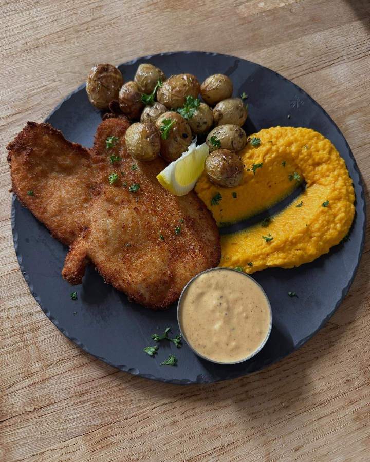 Plat de Wiener Schnitzel Orange