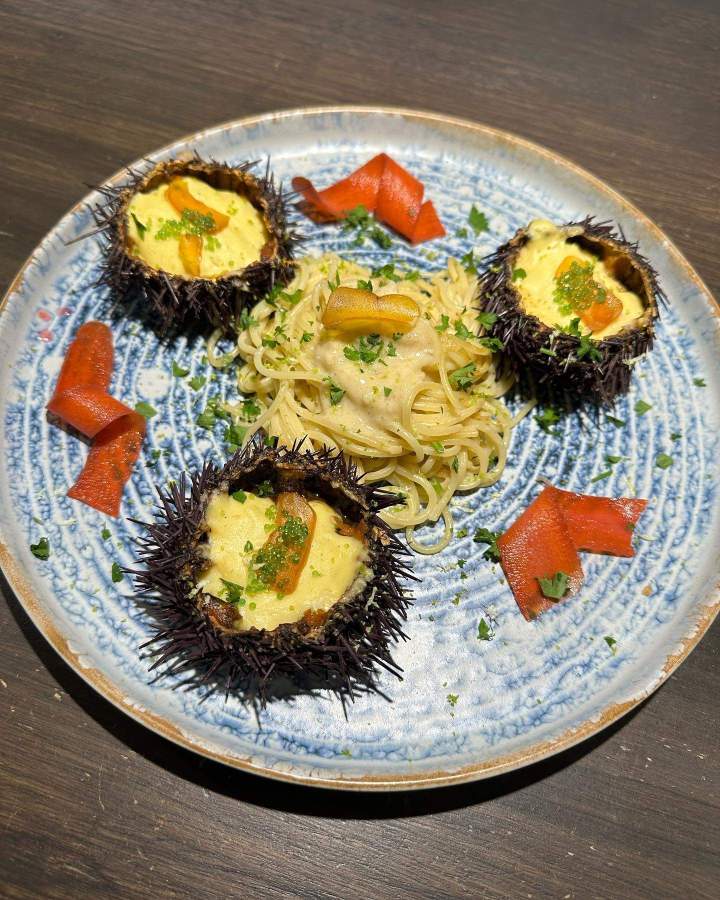 Spaghettis aux oursins Orange