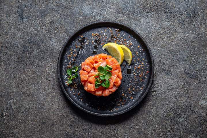 Plat gastronomique Orange